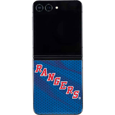 NHL New York Rangers Home Jersey Galaxy Z Flip5 5G Skin