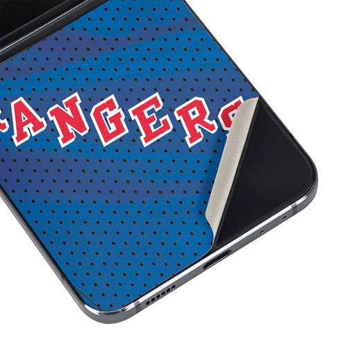 NHL New York Rangers Home Jersey Galaxy Z Flip5 5G Skin