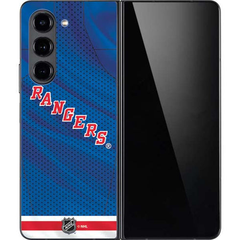 NHL New York Rangers Home Jersey Galaxy Z Fold5 5G Skin