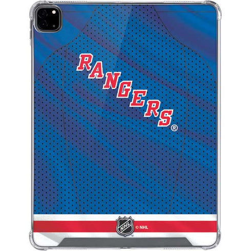 NHL New York Rangers Home Jersey iPad Pro 12.9in (2020) Clear Case