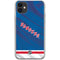 NHL New York Rangers Home Jersey iPhone 11 Clear Case