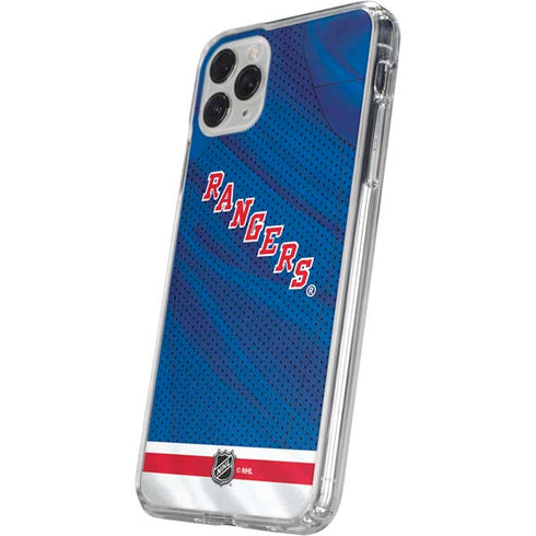 NHL New York Rangers Home Jersey iPhone 11 Pro Clear Case
