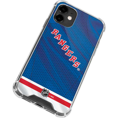 NHL New York Rangers Home Jersey iPhone 12 Clear Case