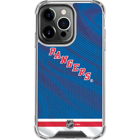 NHL New York Rangers Home Jersey iPhone 13 Pro Clear Case
