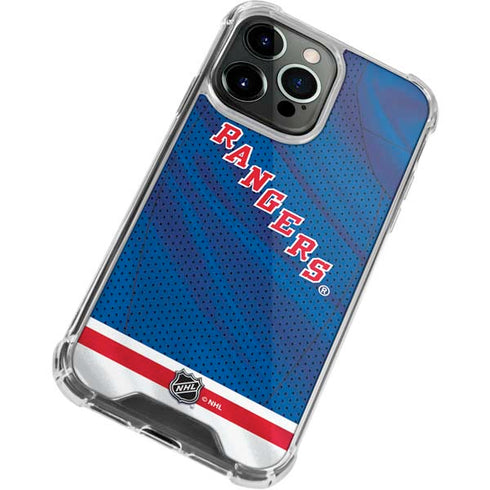 NHL New York Rangers Home Jersey iPhone 13 Pro Clear Case