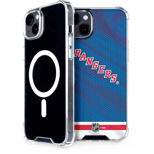 NHL New York Rangers Home Jersey iPhone 15 Plus MagSafe Case