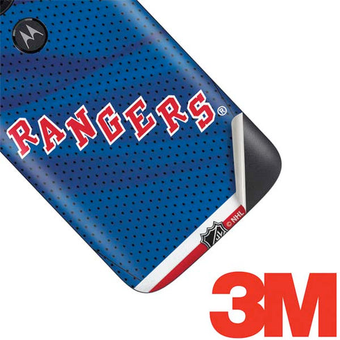 NHL New York Rangers Home Jersey Moto E5 Play Skin