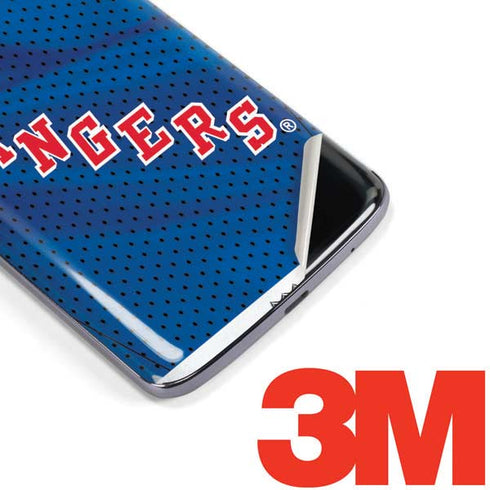 NHL New York Rangers Home Jersey Moto E5 Plus Skin