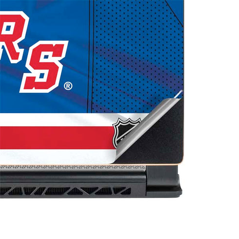 NHL New York Rangers Home Jersey MSI GS65 Stealth Laptop Skin