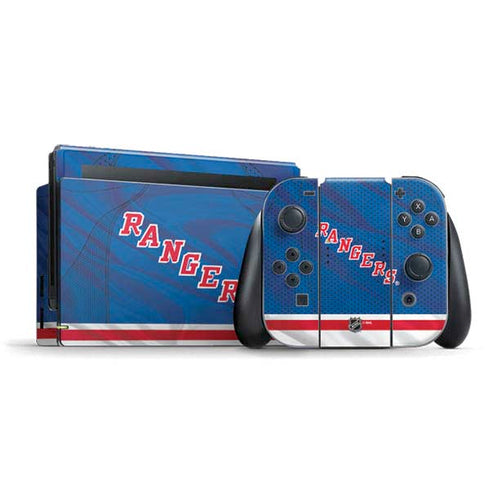 NHL New York Rangers Home Jersey Nintendo Switch Bundle Skin