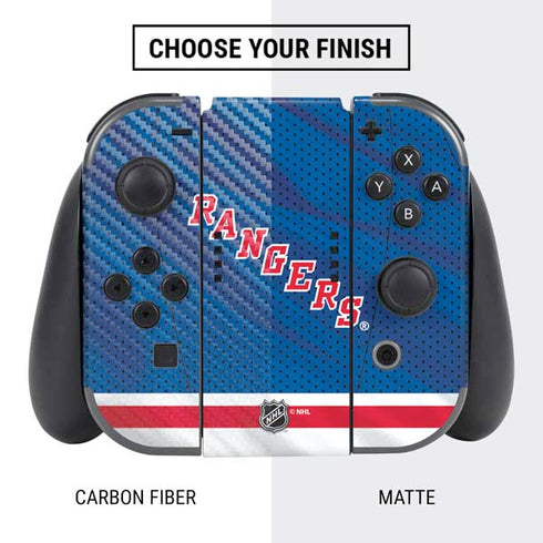 NHL New York Rangers Home Jersey Nintendo Switch Bundle Skin