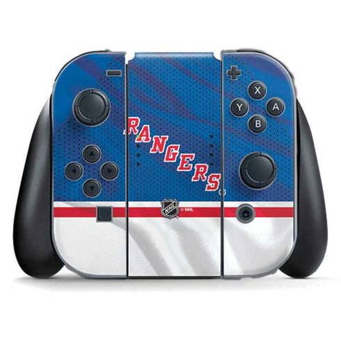 NHL New York Rangers Home Jersey Nintendo Switch (2017-2021) Joy-Con Controller Skin
