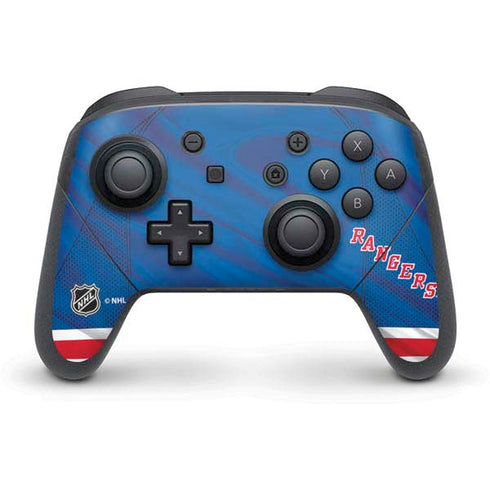 NHL New York Rangers Home Jersey Nintendo Switch Pro Controller Skin