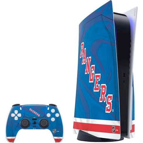 NHL New York Rangers Home Jersey PS5 Bundle Skin