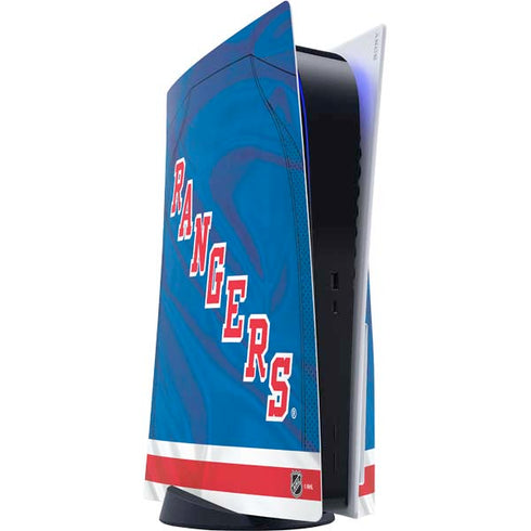 NHL New York Rangers Home Jersey PS5 Console Skin