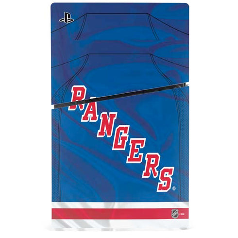NHL New York Rangers Home Jersey PS5 Slim Disk Bundle Skin