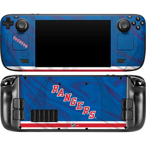 NHL New York Rangers Home Jersey Steam Deck Handheld Gaming Computer Skin
