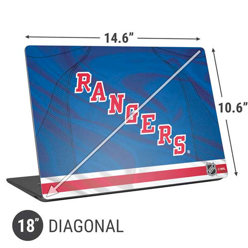 NHL New York Rangers Home Jersey Universal Laptop 18in (14.6 x 10.6in) Skin