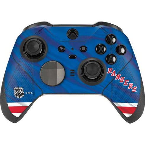 NHL New York Rangers Home Jersey Xbox Elite Wireless Controller Series 2 Skin