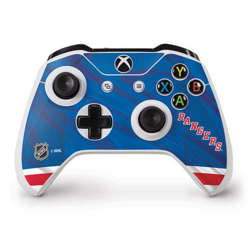 NHL New York Rangers Home Jersey Xbox One S Controller Skin