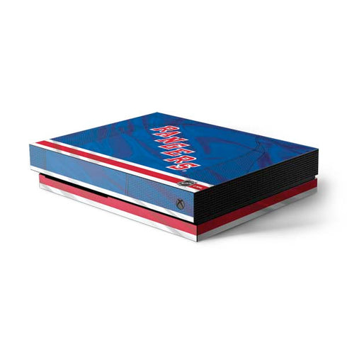 NHL New York Rangers Home Jersey Xbox One X Console Skin