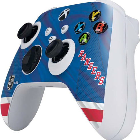 NHL New York Rangers Home Jersey Xbox Series S Controller Skin
