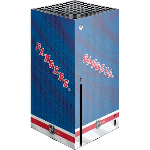 NHL New York Rangers Home Jersey Xbox Series X Console Skin