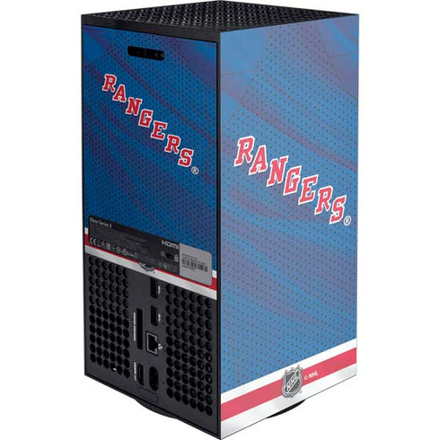 NHL New York Rangers Home Jersey Xbox Series X Console Skin