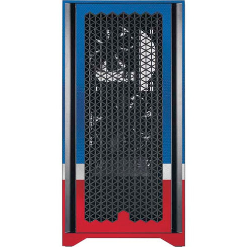 NHL New York Rangers Jersey Corsair 4000D Tempered Glass Mid-Tower ATX Case Skin