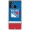NHL New York Rangers Jersey Galaxy A21 Clear Case