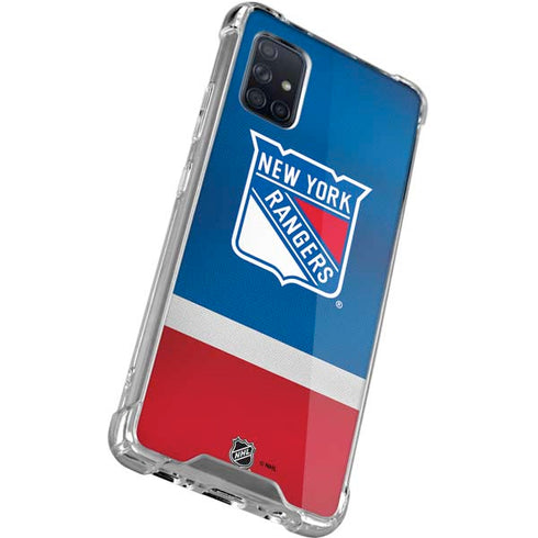 NHL New York Rangers Jersey Galaxy A51 5G Clear Case