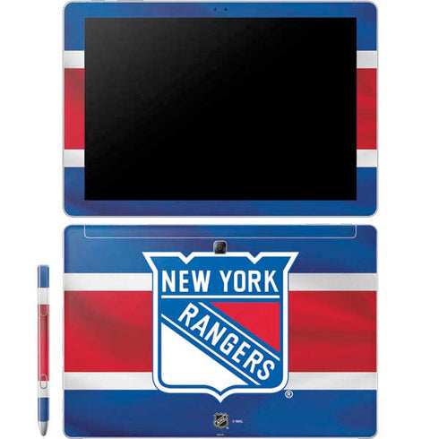 NHL New York Rangers Jersey Galaxy Book 12in Skin