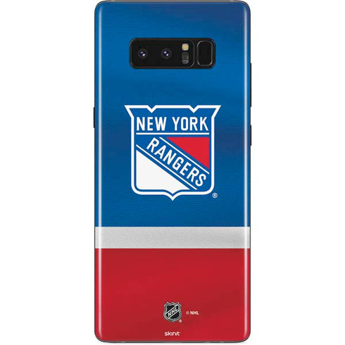 NHL New York Rangers Jersey Galaxy Note 8 Skin