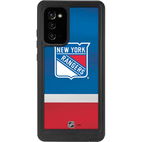 NHL New York Rangers Jersey Galaxy Note20 5G Waterproof Case