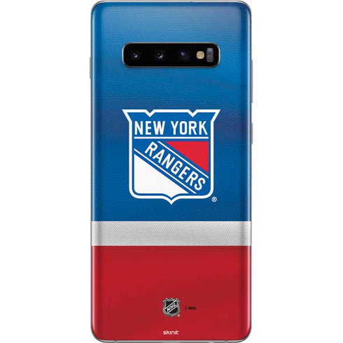 NHL New York Rangers Jersey Galaxy S10 Plus Skin