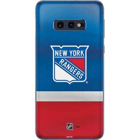 NHL New York Rangers Jersey Galaxy S10e Skin