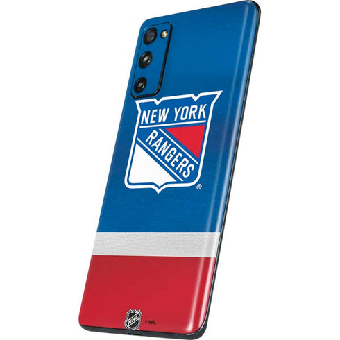 NHL New York Rangers Jersey Galaxy S20 Fan Edition Skin