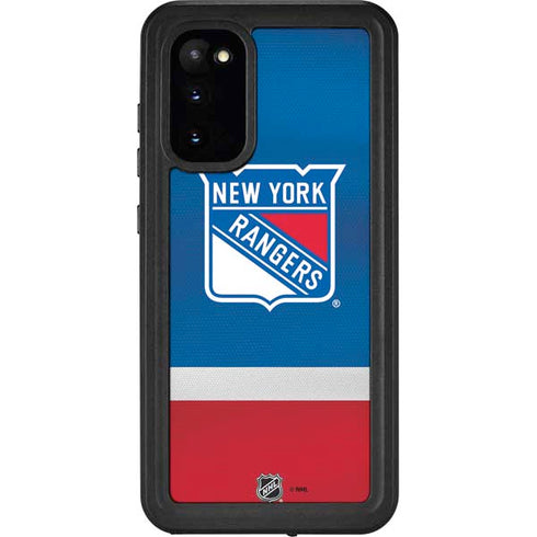 NHL New York Rangers Jersey Galaxy S20 Waterproof Case