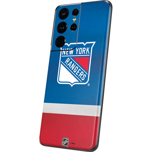 NHL New York Rangers Jersey Galaxy S21 Ultra 5G Skin