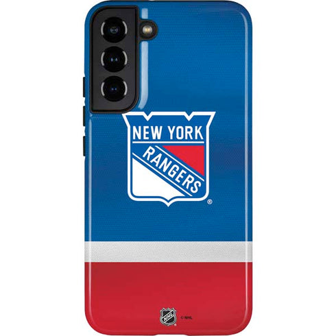 NHL New York Rangers Jersey Galaxy S22 Plus Pro Case