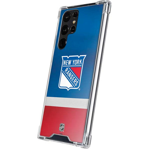 NHL New York Rangers Jersey Galaxy S24 Ultra Clear Case