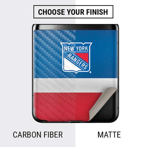 NHL New York Rangers Jersey Galaxy Z Flip Skin