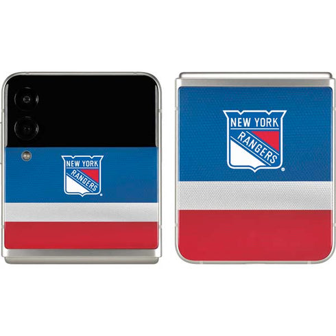 NHL New York Rangers Jersey Galaxy Z Flip3 5G Skin