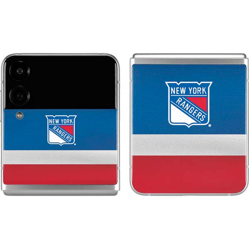 NHL New York Rangers Jersey Galaxy Z Flip4 5G Skin