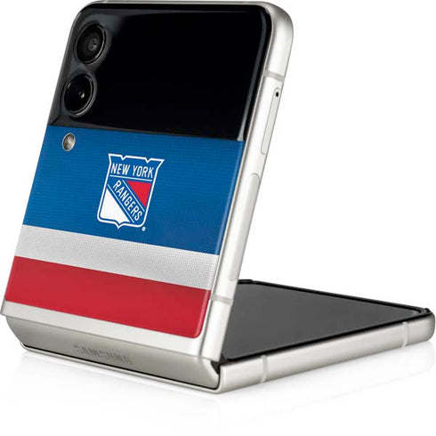 NHL New York Rangers Jersey Galaxy Z Flip4 5G Skin