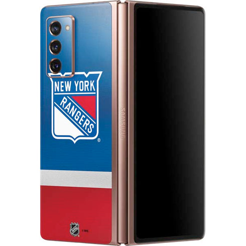 NHL New York Rangers Jersey Galaxy Z Fold2 5G Skin