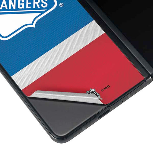 NHL New York Rangers Jersey Galaxy Z Fold4 5G Skin