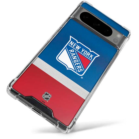 NHL New York Rangers Jersey Google Pixel 8 Pro Clear Case