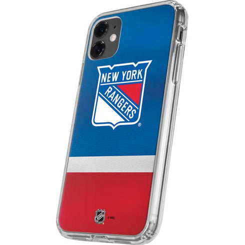 NHL New York Rangers Jersey iPhone 11 Clear Case