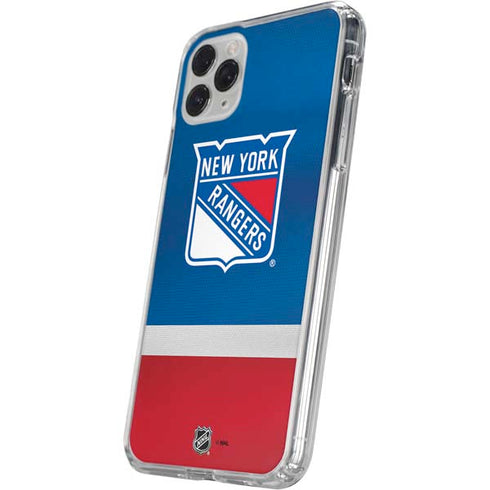 NHL New York Rangers Jersey iPhone 11 Pro Clear Case